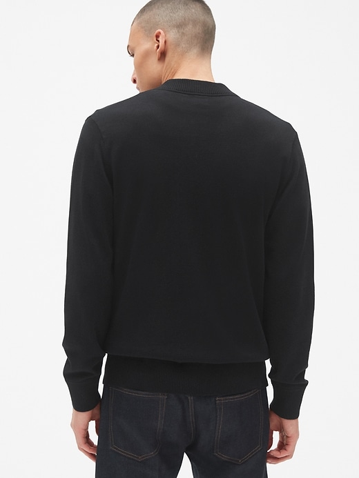 Image number 2 showing, Full-Zip Bomber Sweater