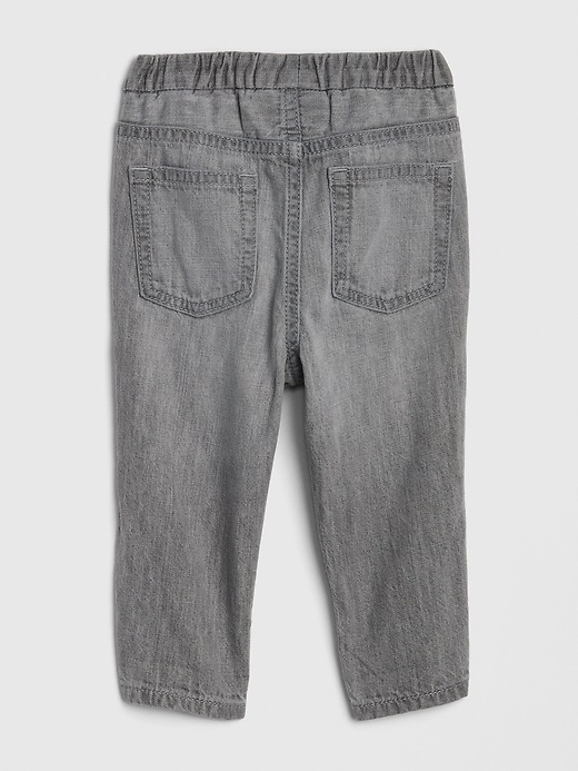 Image number 2 showing, Baby Sherpa Bear Pull-On Jeans