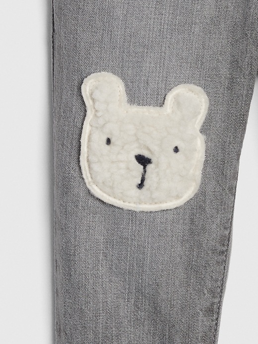 Image number 3 showing, Baby Sherpa Bear Pull-On Jeans