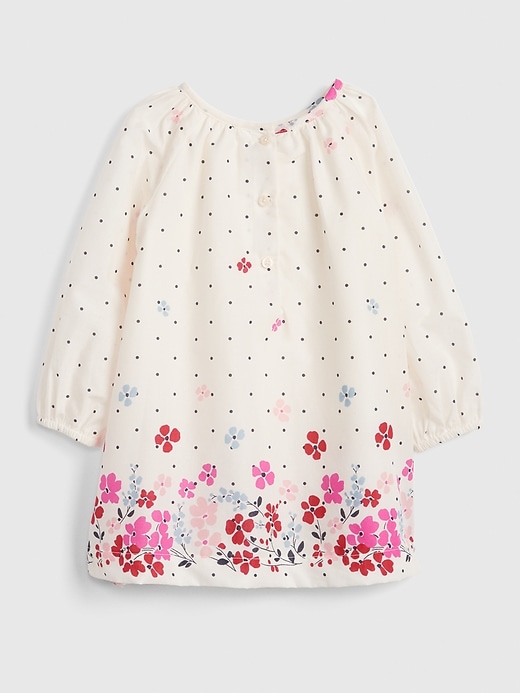 Image number 2 showing, Baby Floral Dot Dress