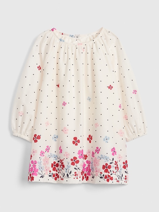 Image number 1 showing, Baby Floral Dot Dress