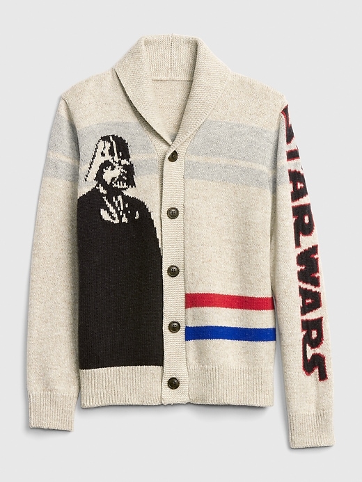 Image number 1 showing, GapKids &#124 Star Wars&#153 Shawl Cardigan Sweater