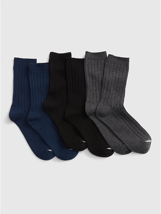 View large product image 1 of 1. Kids Dress Socks (3-Pack)