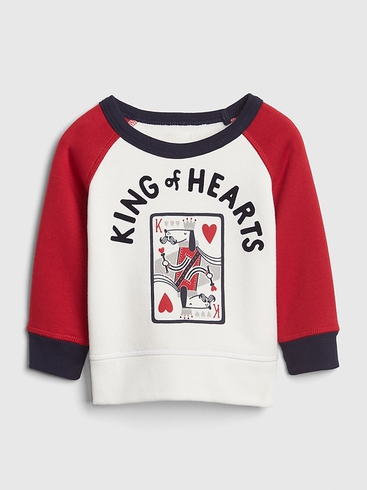Image number 1 showing, King of Hearts Raglan Sweatshirt