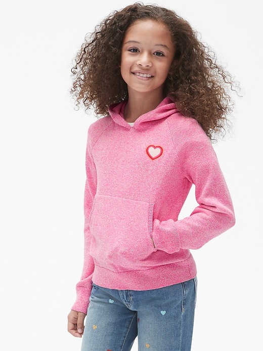 Image number 2 showing, Heart Graphic Marled Sweatshirt