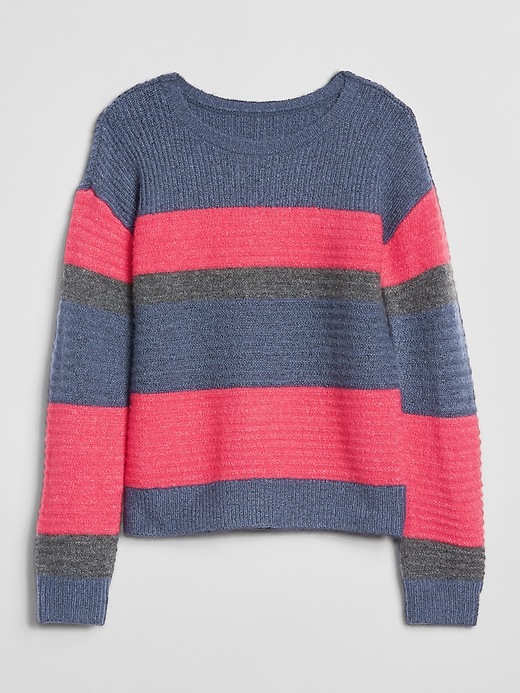 Image number 1 showing, Colorblock Texture Sweater