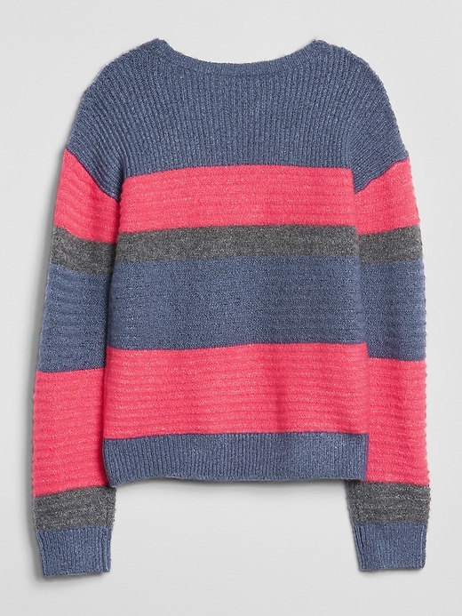 Image number 3 showing, Colorblock Texture Sweater
