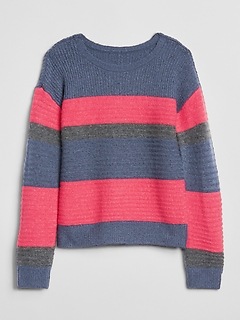 colorblock texture sweater gap
