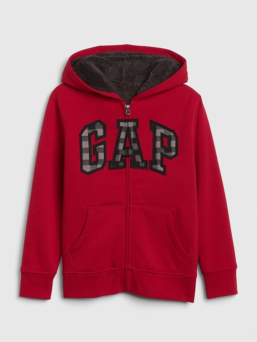 View large product image 1 of 1. Kids Gap Logo Cozy Hoodie Sweatshirt