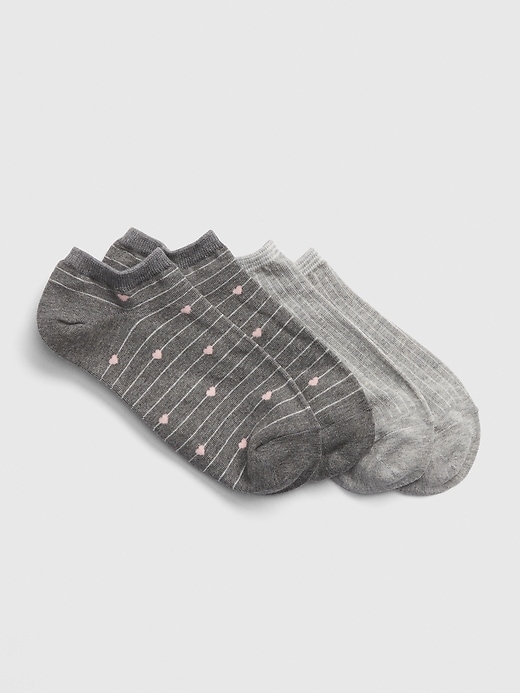 View large product image 1 of 1. Stripe Pattern Ankle Socks (2-Pack)