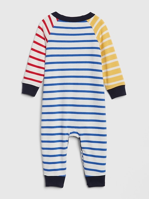 Image number 2 showing, Baby Stripe Colorblock One-Piece