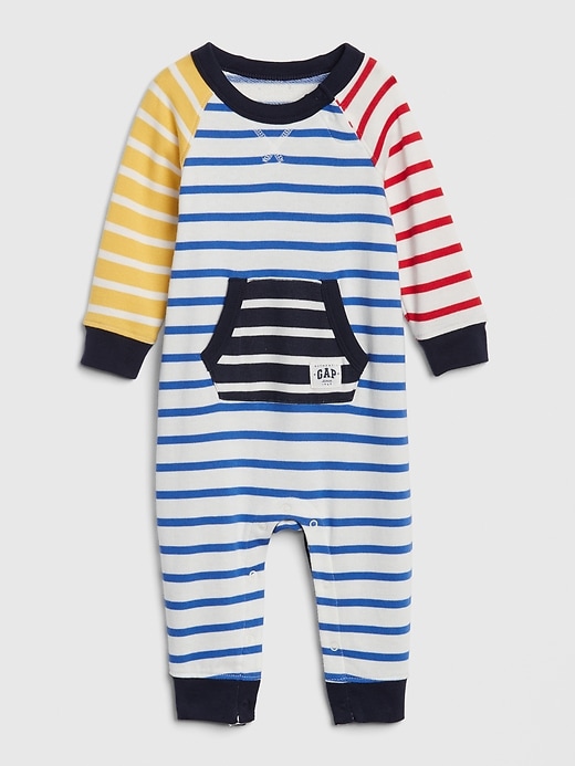 Image number 1 showing, Baby Stripe Colorblock One-Piece