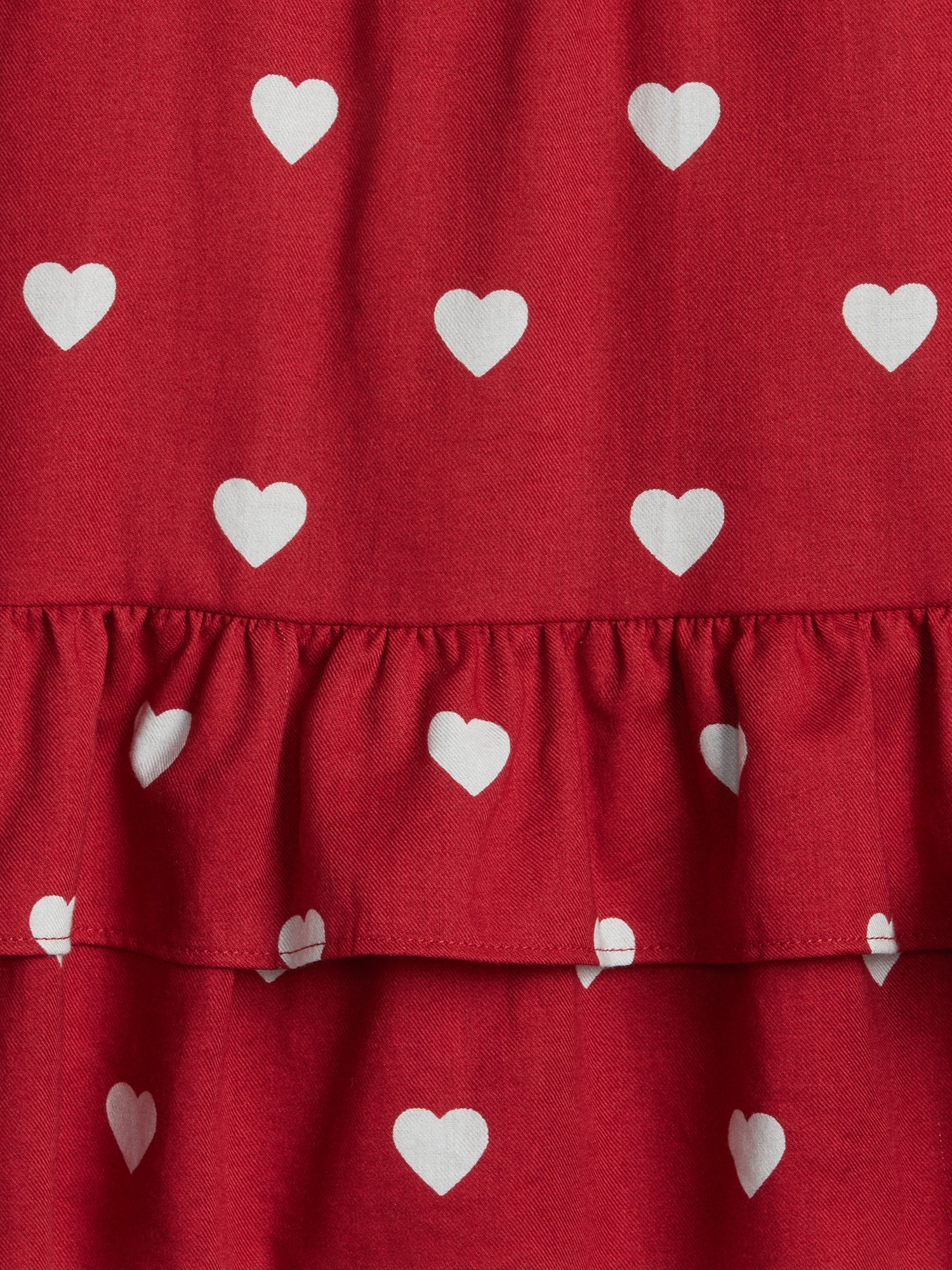 Layered Ruffle Heart Top Gap