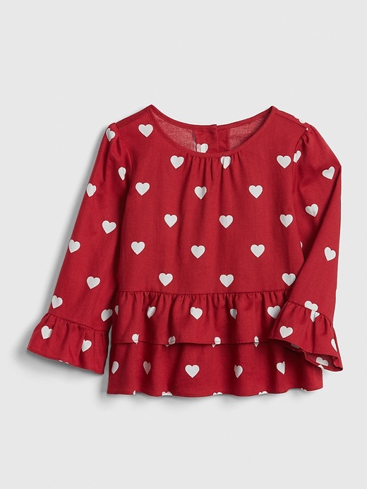 Image number 1 showing, Layered Ruffle Heart Top