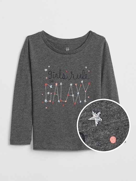 Image number 4 showing, Sparkle Graphic Long Sleeve T-Shirt