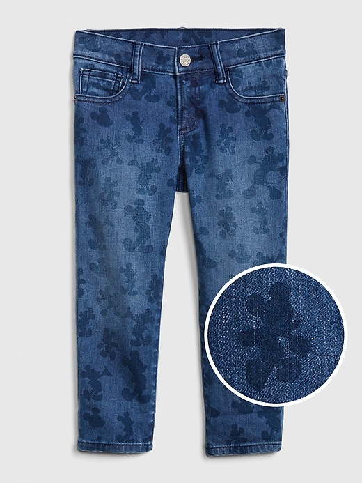 Image number 1 showing, babyGap &#124 Disney Mickey Mouse Slim Jeans with Defendo