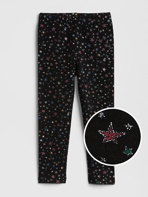 Image number 4 showing, Print Leggings in Soft Terry