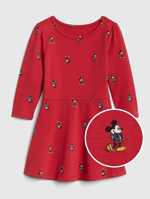 Image number 1 showing, babyGap &#124 Disney Mickey Mouse Fit and Flare Dress