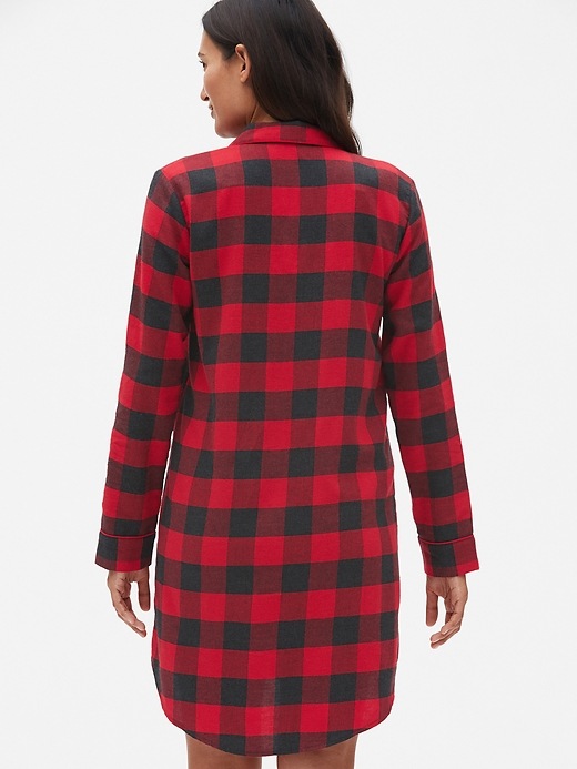 Image number 2 showing, Maternity Flannel Sleep Shirt