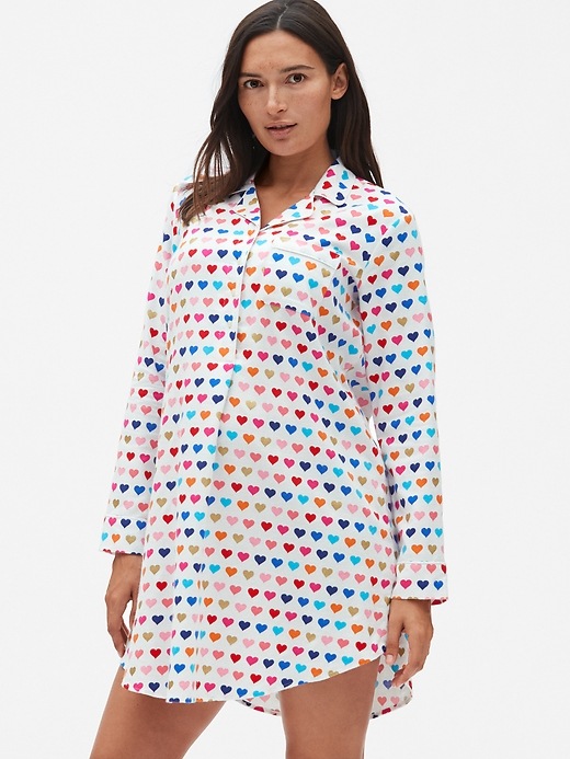 Image number 5 showing, Maternity Flannel Sleep Shirt