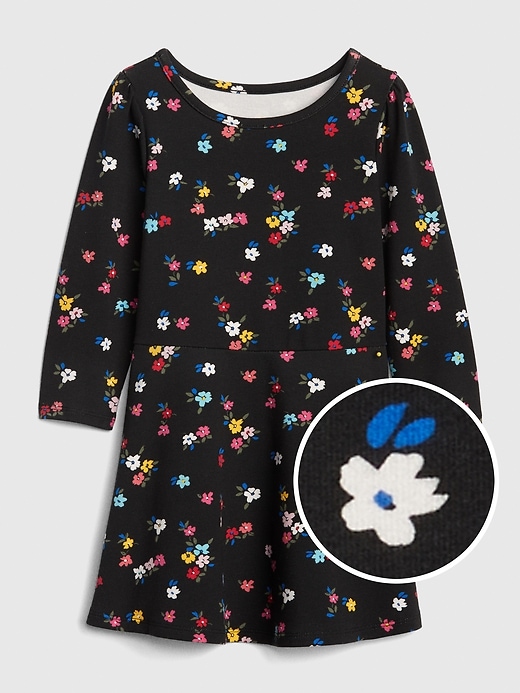 View large product image 1 of 1. Toddler Print Fit And Flare Dress