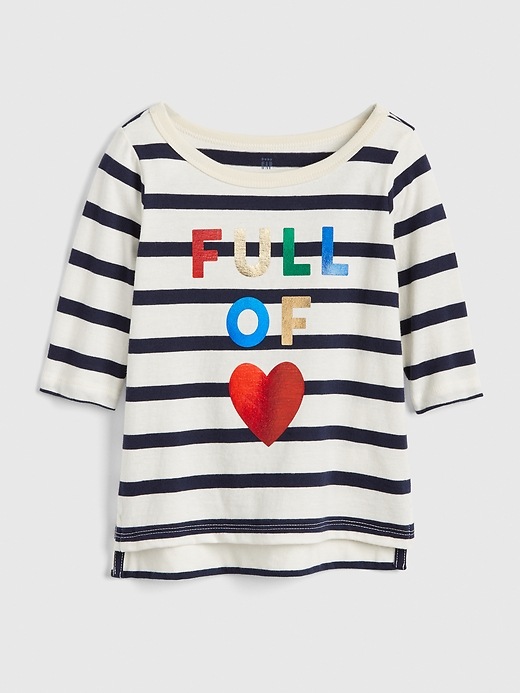 Image number 1 showing, Toddler Graphic Elbow-Length Sleeve T-Shirt