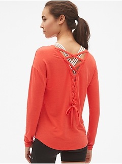 gap womens workout tops