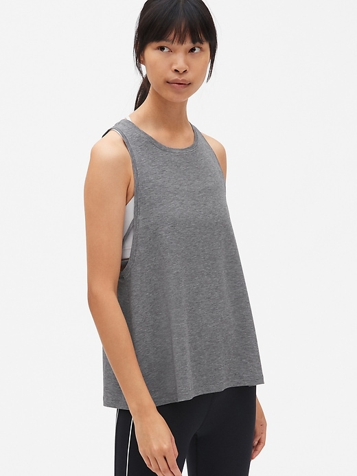 Image number 8 showing, GapFit Breathe Strappy Detail Tank Top