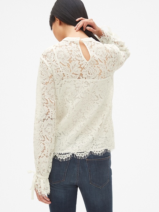 Maelie Floral Lace Sleeves Top main image 1