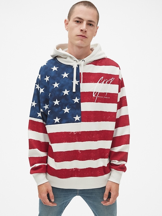 Image number 1 showing, Gap + GQ Balmain Pullover Hoodie