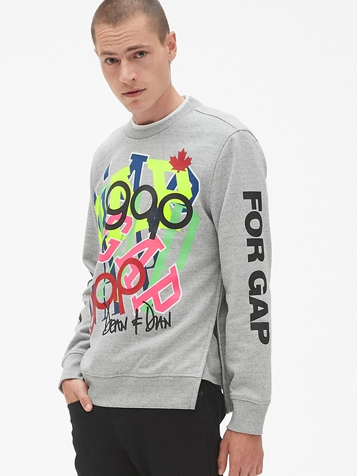 Image number 1 showing, Gap + GQ d*squared Crewneck Pullover Sweatshirt