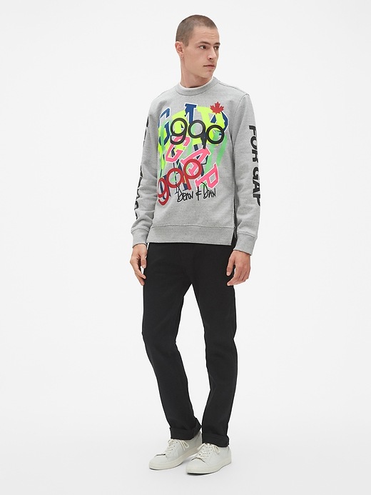 Image number 3 showing, Gap + GQ d*squared Crewneck Pullover Sweatshirt