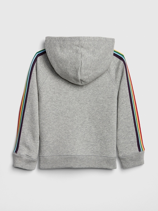 2 of 8 showing, with the color light heather gray of product Gap Logo Embroidered Hoodie Sweatshirt