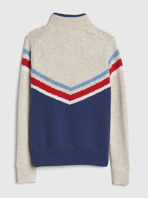 Image number 3 showing, Kids Henley-Button Mockneck Sweater
