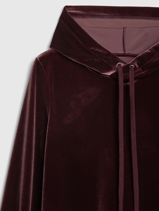 Image number 2 showing, Maternity Velvet Pullover Hoodie