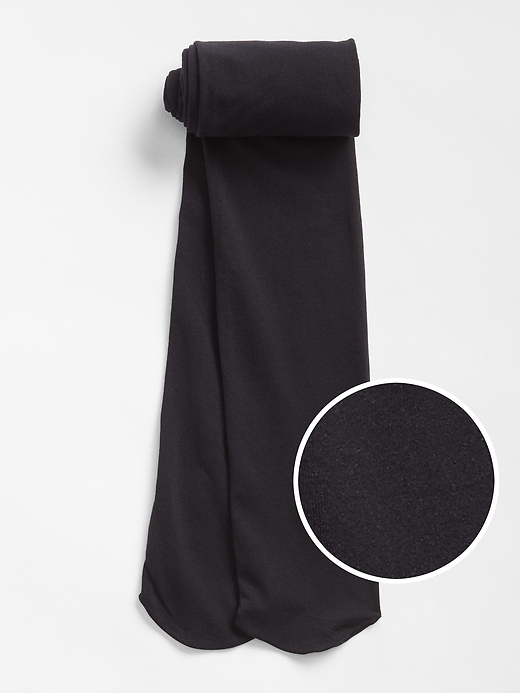 1 of 8 showing, with the color true black of product Opaque Tights