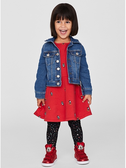 Image number 4 showing, babyGap &#124 Disney Mickey Mouse Fit and Flare Dress