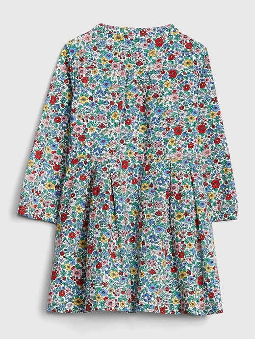 Image number 2 showing, Toddler Floral Button-Front Dress