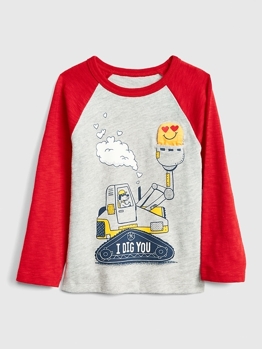 View large product image 1 of 3. Toddler Love Graphic Long Sleeve T-Shirt