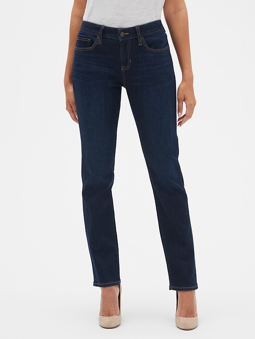 Gap Mid Rise Real Straight Jeans