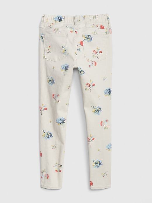 Image number 3 showing, Kids Floral Jeggings with Stretch