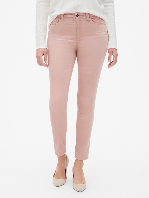 Image number 7 showing, High Rise True Skinny Ankle Jeans in Velvet