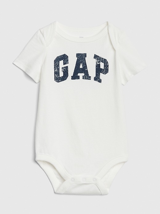 Image number 1 showing, Baby Gap Logo Short Sleeve Bodysuit