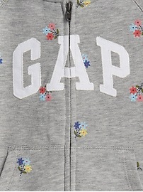 View large product image 3 of 3. Toddler Gap Logo Floral Hoodie Sweatshirt