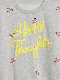 View large product image 3 of 3. Toddler Graphic Print Puff-Sleeve Sweatshirt