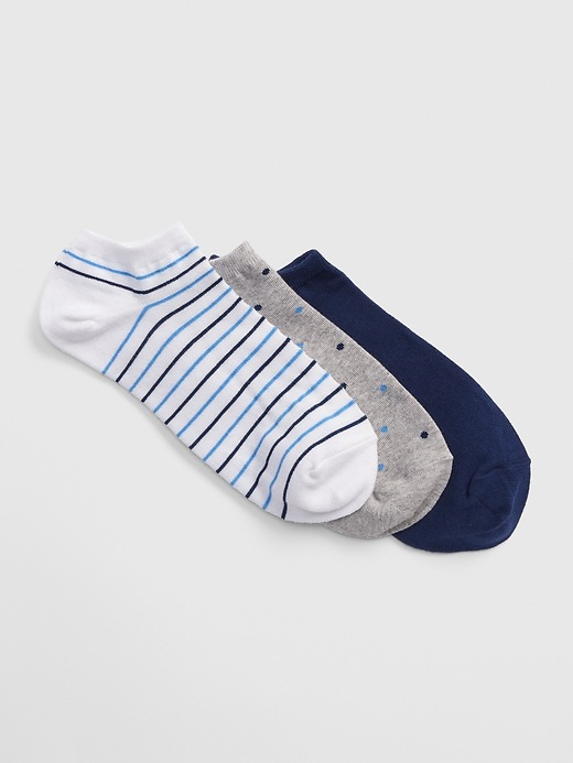 View large product image 1 of 1. Pattern Ankle Socks (3-Pack)