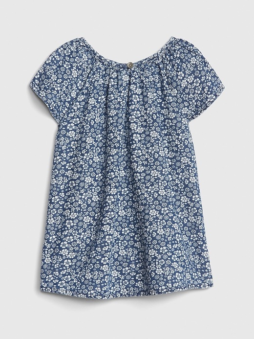 Image number 2 showing, Baby Floral Denim Dress