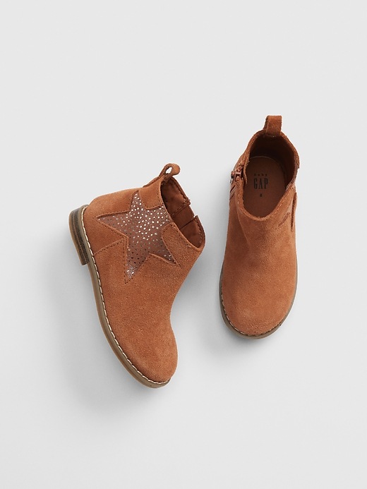 Image number 1 showing, Toddler Faux-Suede Ankle Booties