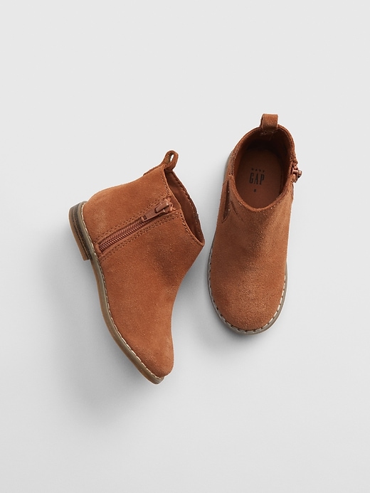 Image number 2 showing, Toddler Faux-Suede Ankle Booties