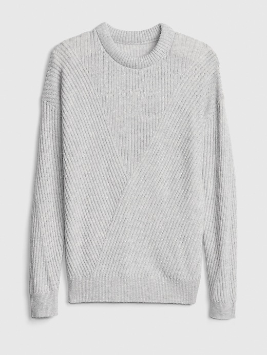 Image number 6 showing, Directional Ribbed Crewneck Pullover Sweater